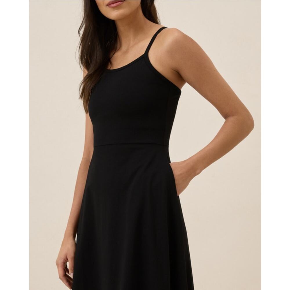 Pact Black Sleeveless Dress